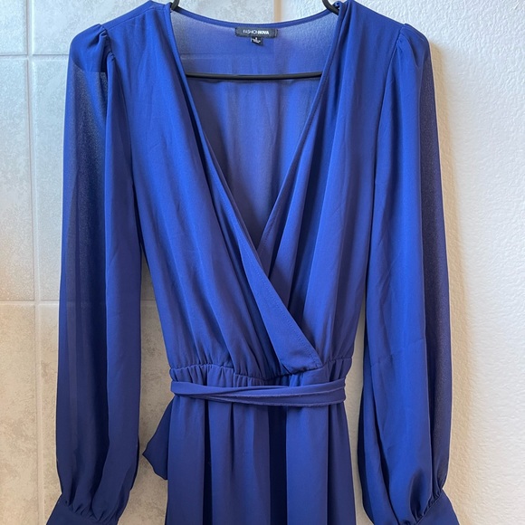 Fashion Nova Chiffon Jumpsuit - Picture 4 of 8